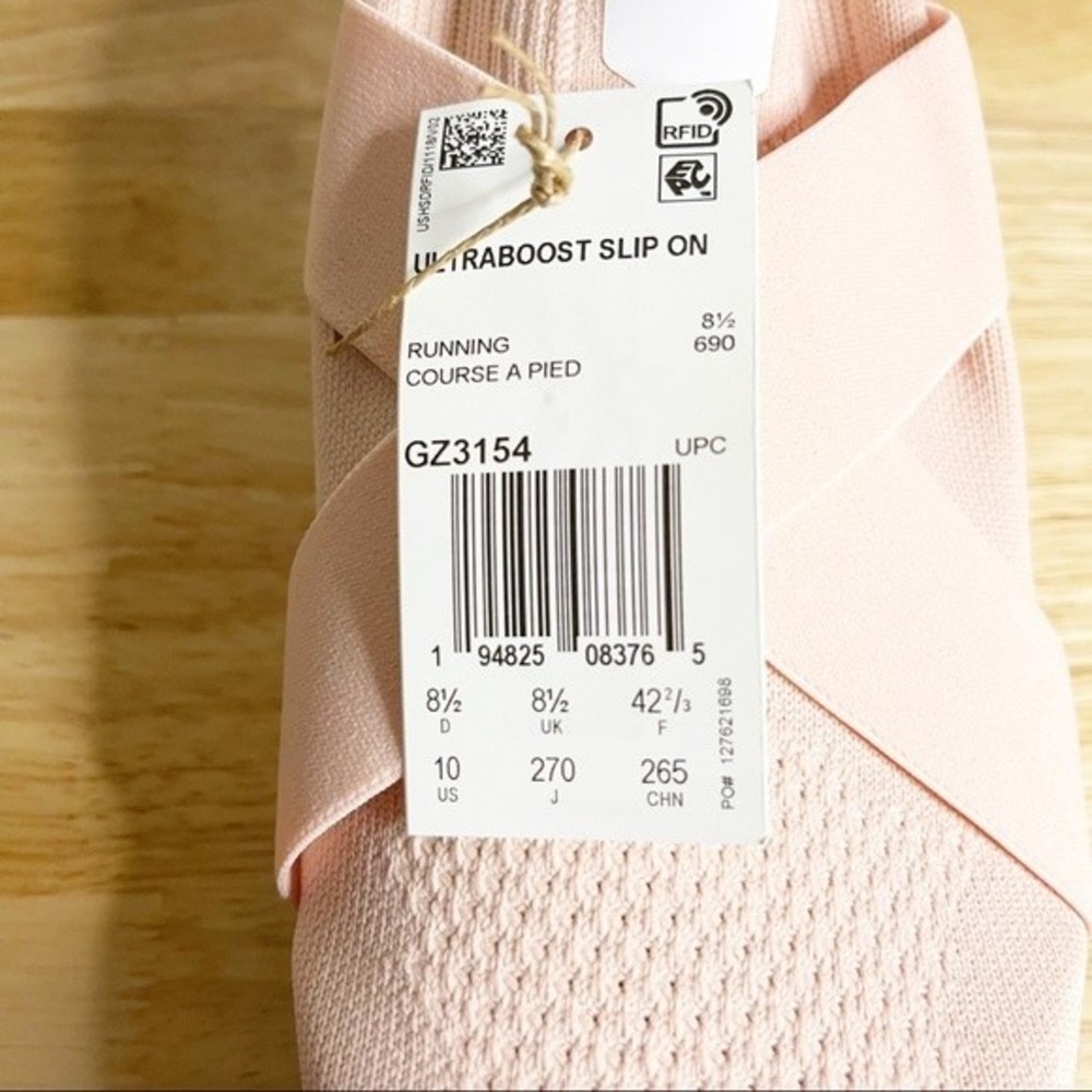 NWOB Adidas Ultraboost 5.0 DNA Slip-Ons Vapour Pink Size 10 - Picture 13 of 14